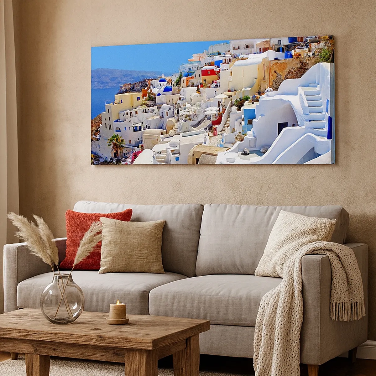 Vászonkép - Álom a görög nyárról - 30x30 cm