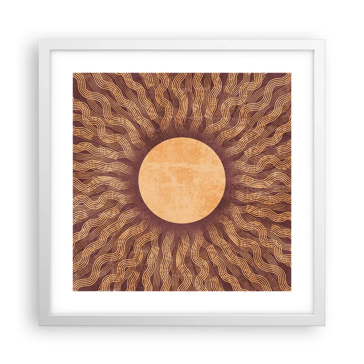 Poszter fekete keretben - A nap ikonja - 40x40 cm