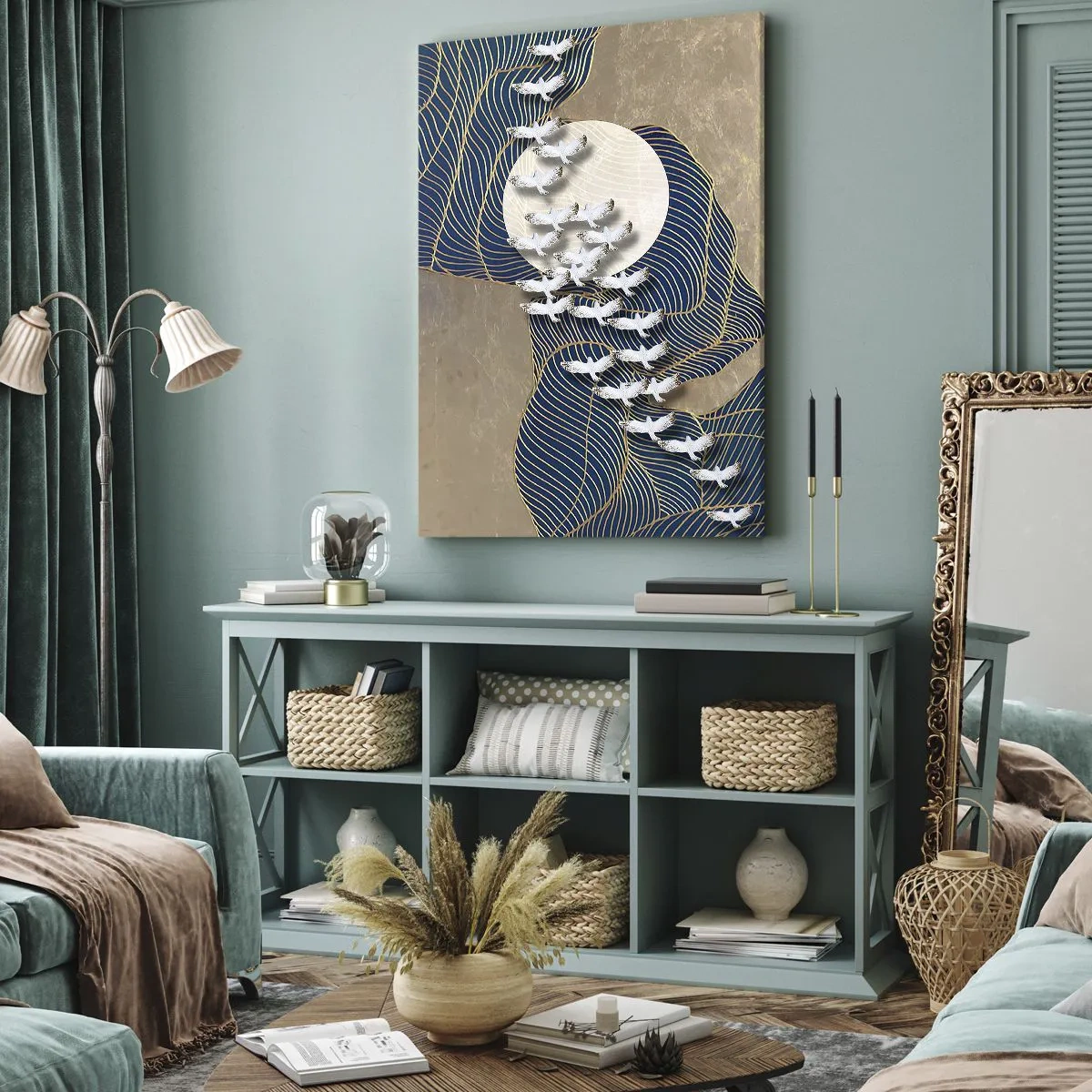 Vászonkép - Szabadság, vándorlás, közösség - 65x120 cm