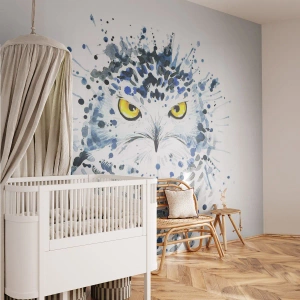 Fotótapéta Standard Eco - Egyenesen a szemekbe - Madár, Bagoly, Állatok - 350x256 cm