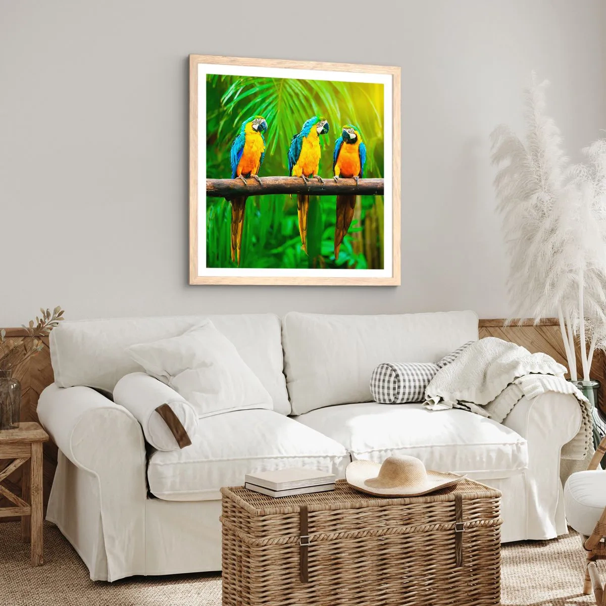 Poszter világos tölgy keretben - És hallottad, hogy ő…? - 40x40 cm