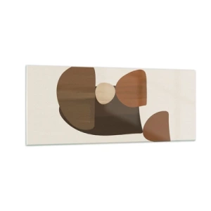 Üveg kép - Bronz kompozíció - 100x40 cm