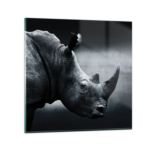 Üveg kép - Jobb profil - 70x70 cm