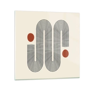 Üveg kép - Elejétől végéig - 60x60 cm