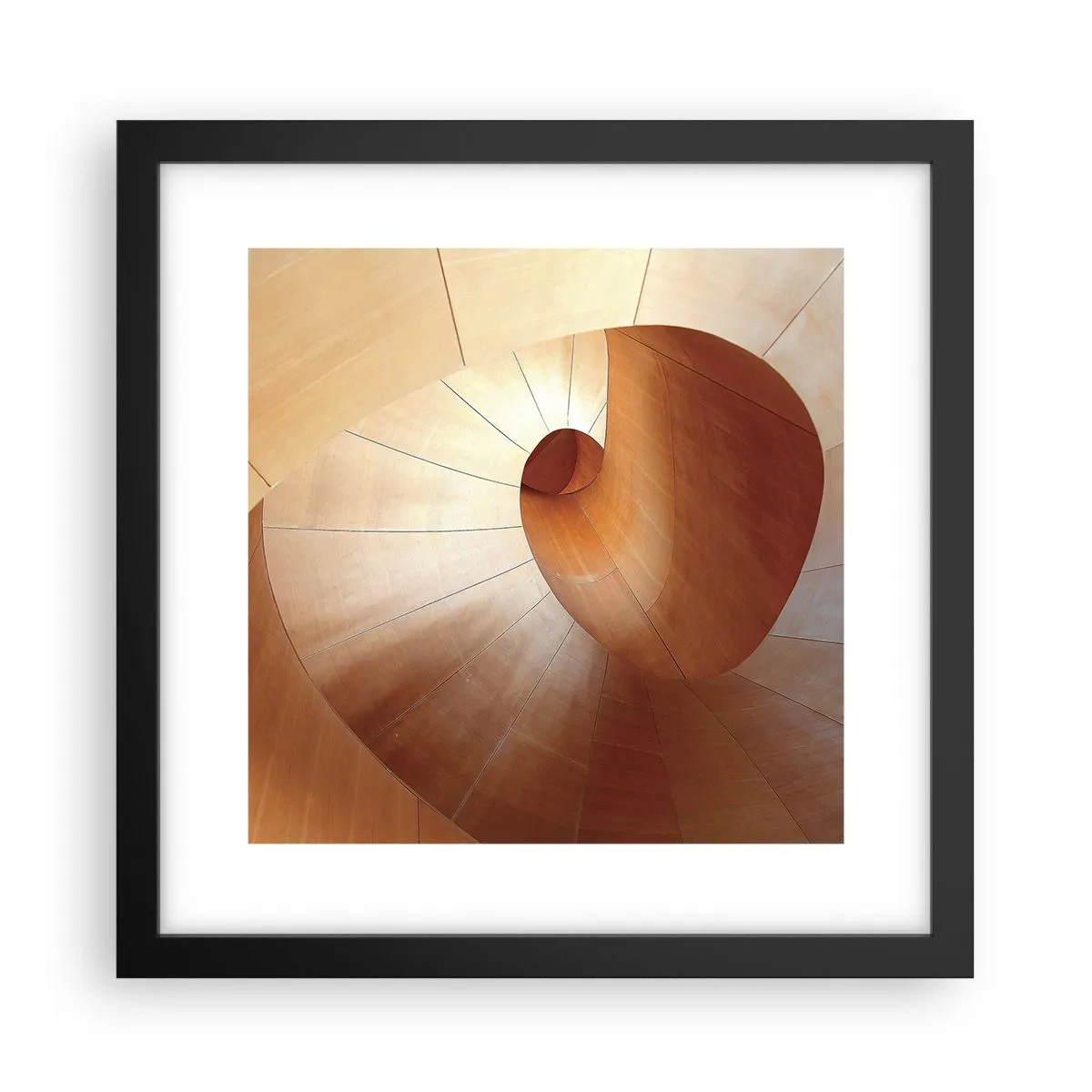 Poszter fehér keretben - Építészeti szerpentin - 30x30 cm