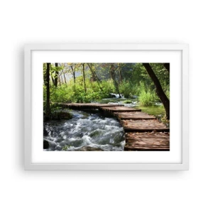 Poszter fekete keretben - A habzó zuhatag felett - 40x30 cm