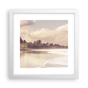 Poszter fekete keretben - A hullámok simogatása - 30x30 cm