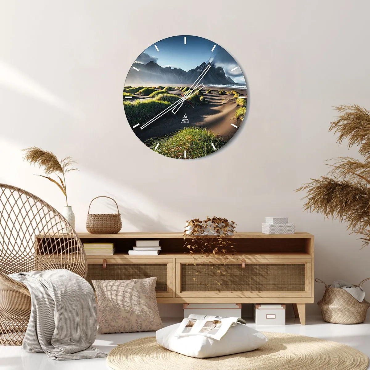 Falióra, Óra - Az elemek harmóniája - 40x40 cm