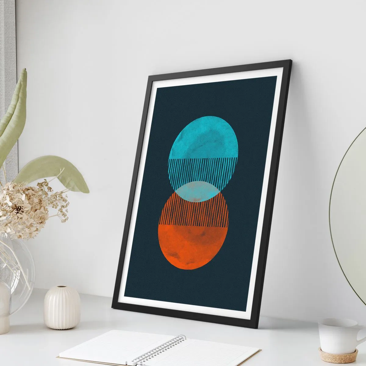 Poszter fehér keretben - Csillagászati fantázia - 70x100 cm