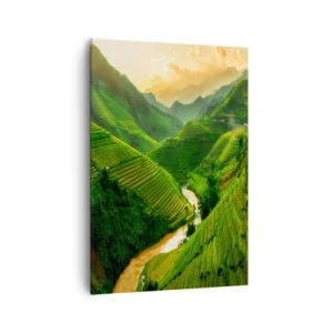 Vászonkép - Vietnámi völgy - 70x100 cm