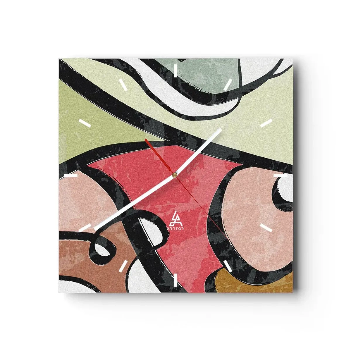 Falióra, Óra - Pirouettek a színek között - 40x40 cm