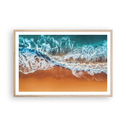 Poszter világos tölgy keretben - Mindig párban - 91x61 cm