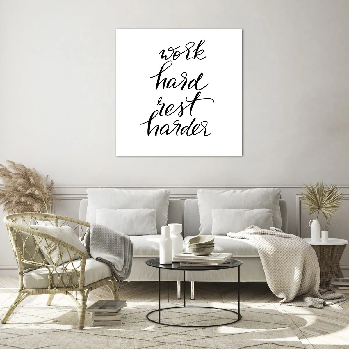 Üveg kép - Élet egyensúly - 60x60 cm