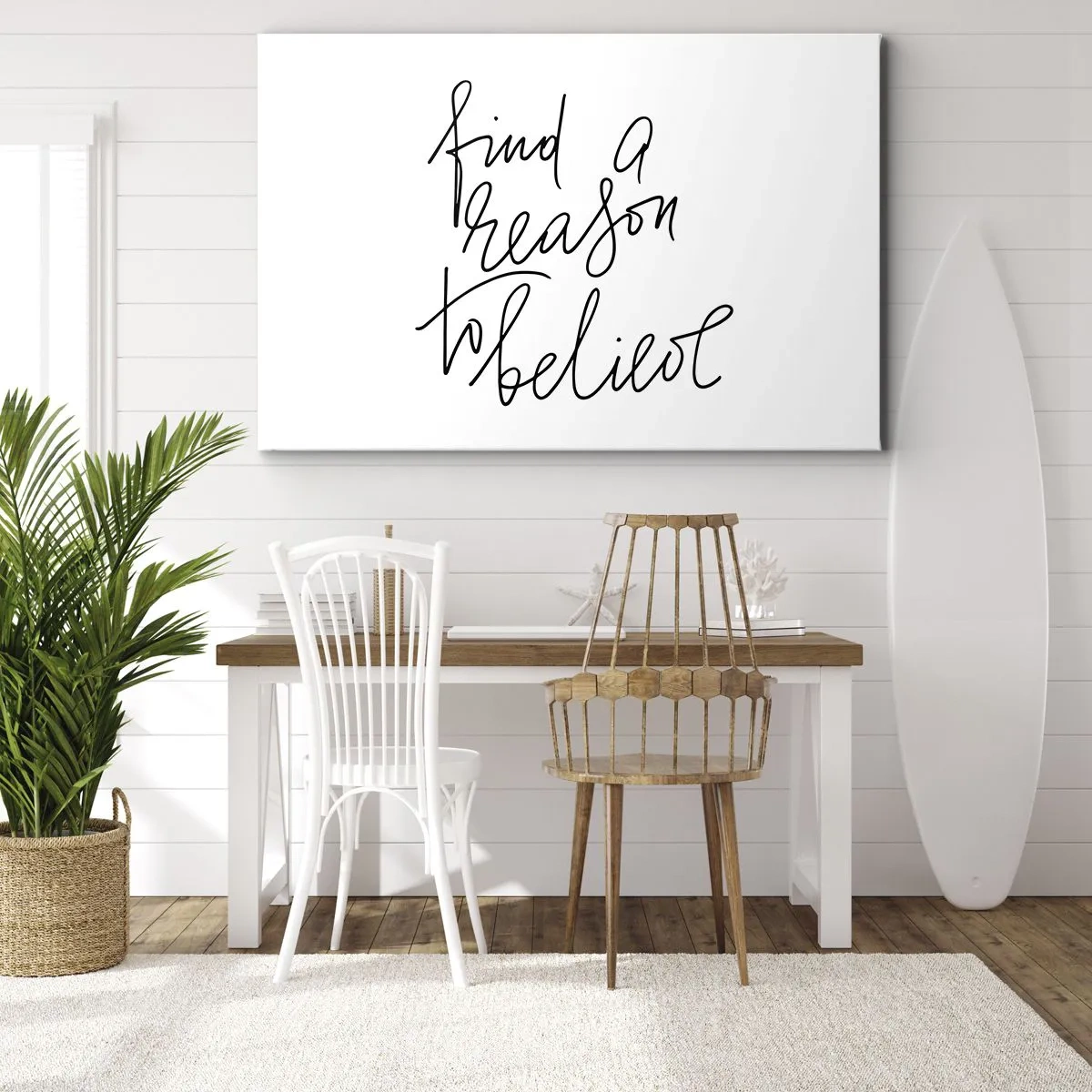 Vászonkép - Motivációs idézet minimalista stílusban - 70x50cm - Ez lehetséges - Modern fali dekoráció nappalihoz és hálószobához ARTTOR