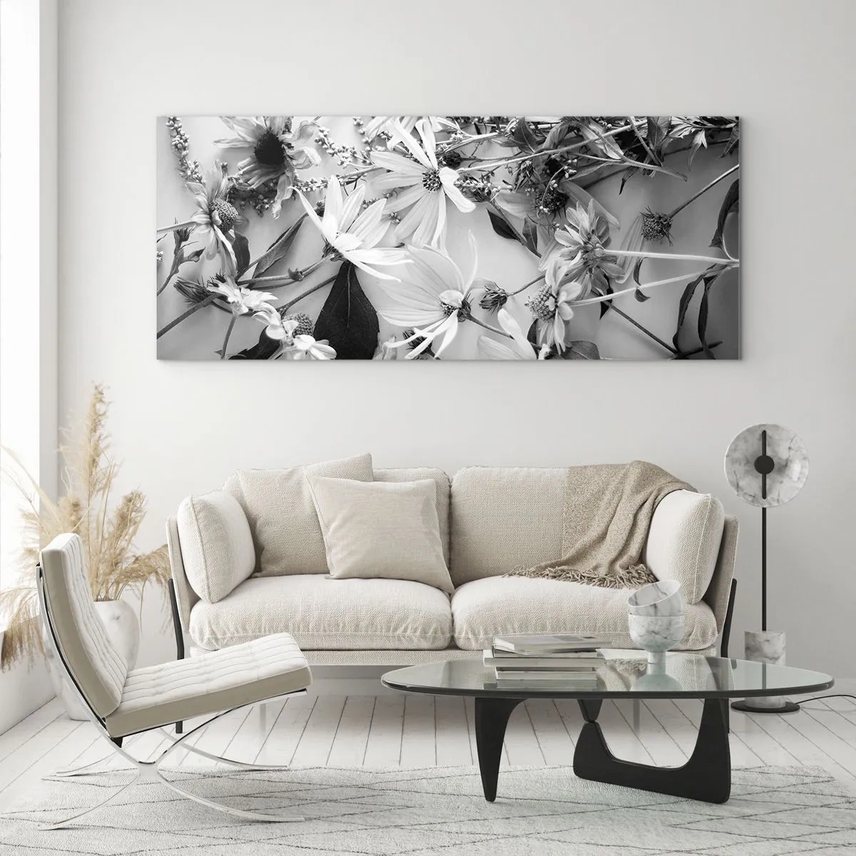 Üveg kép - Nem virágcsokor - 100x40 cm
