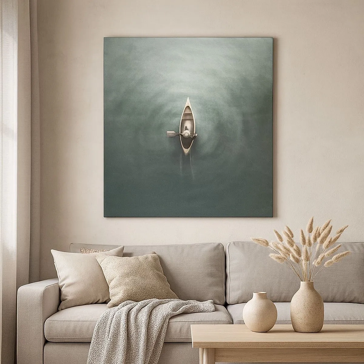 Vászonkép - Egy holdfényes tavon át - 30x30 cm