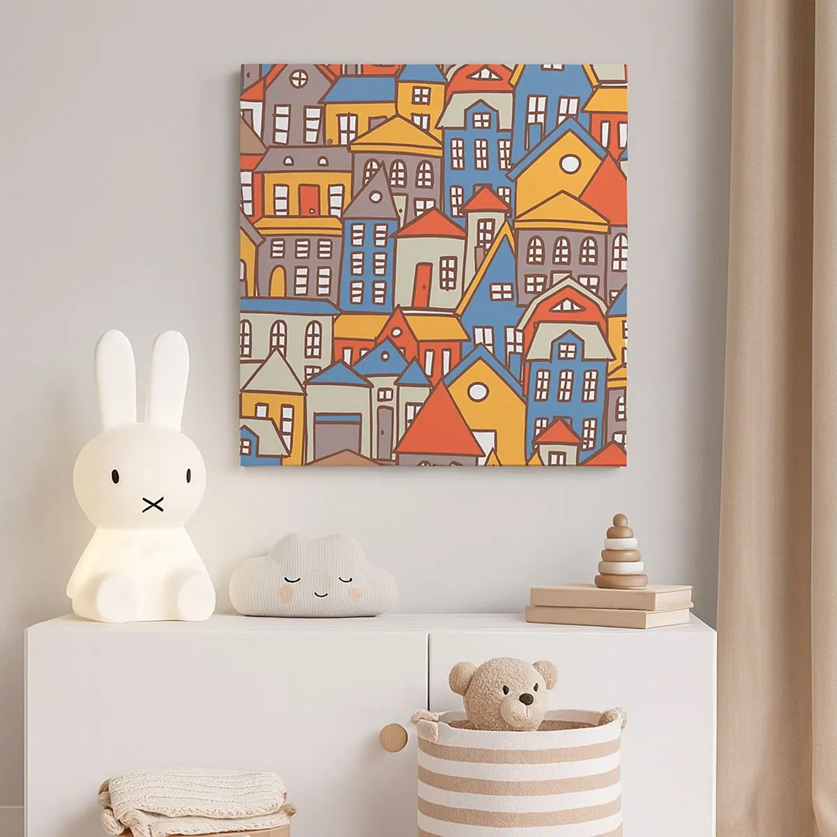 Vászonkép - A ház mögött van a ház - 30x30 cm