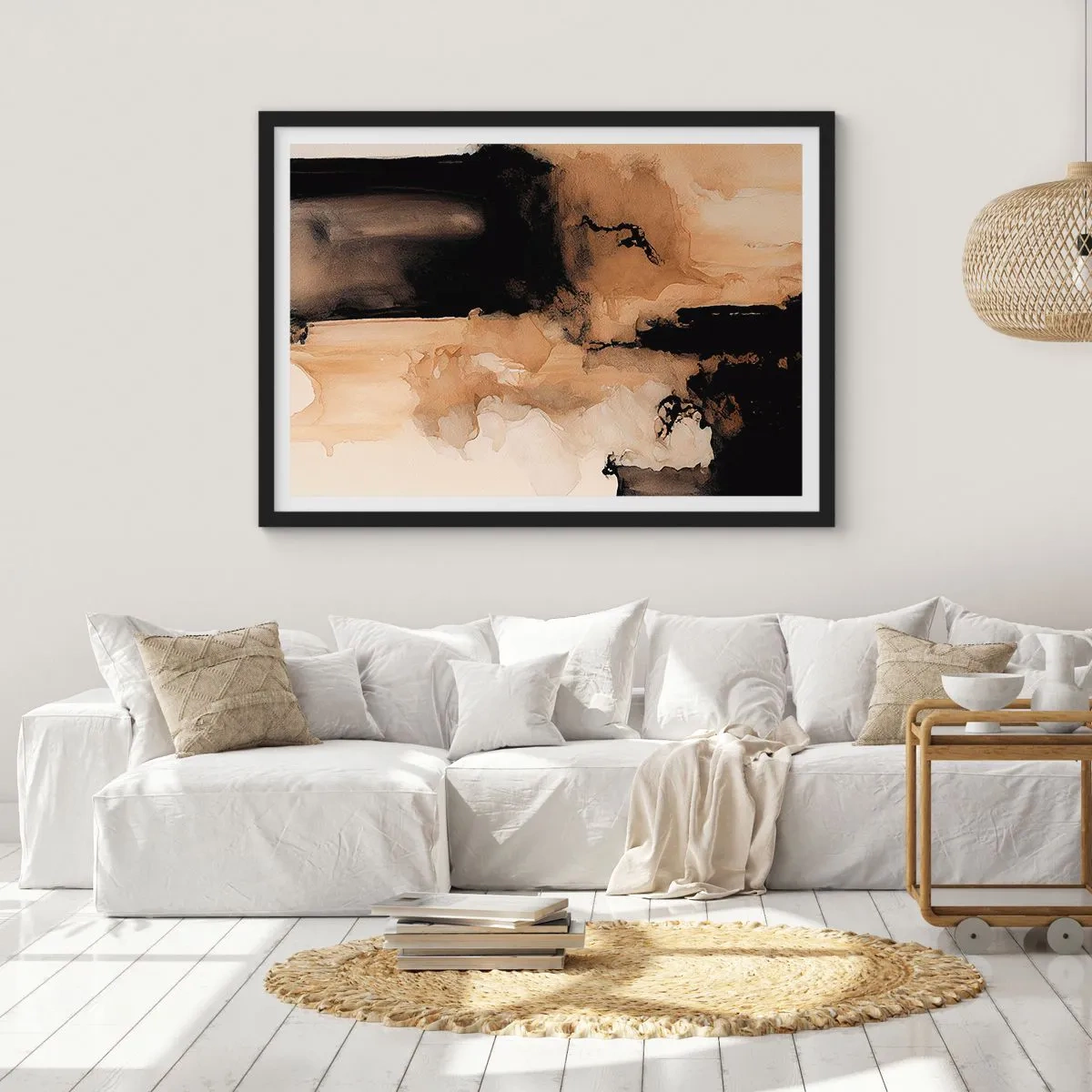 Poszter fehér keretben - Egy érdekes absztrakció - 100x70 cm