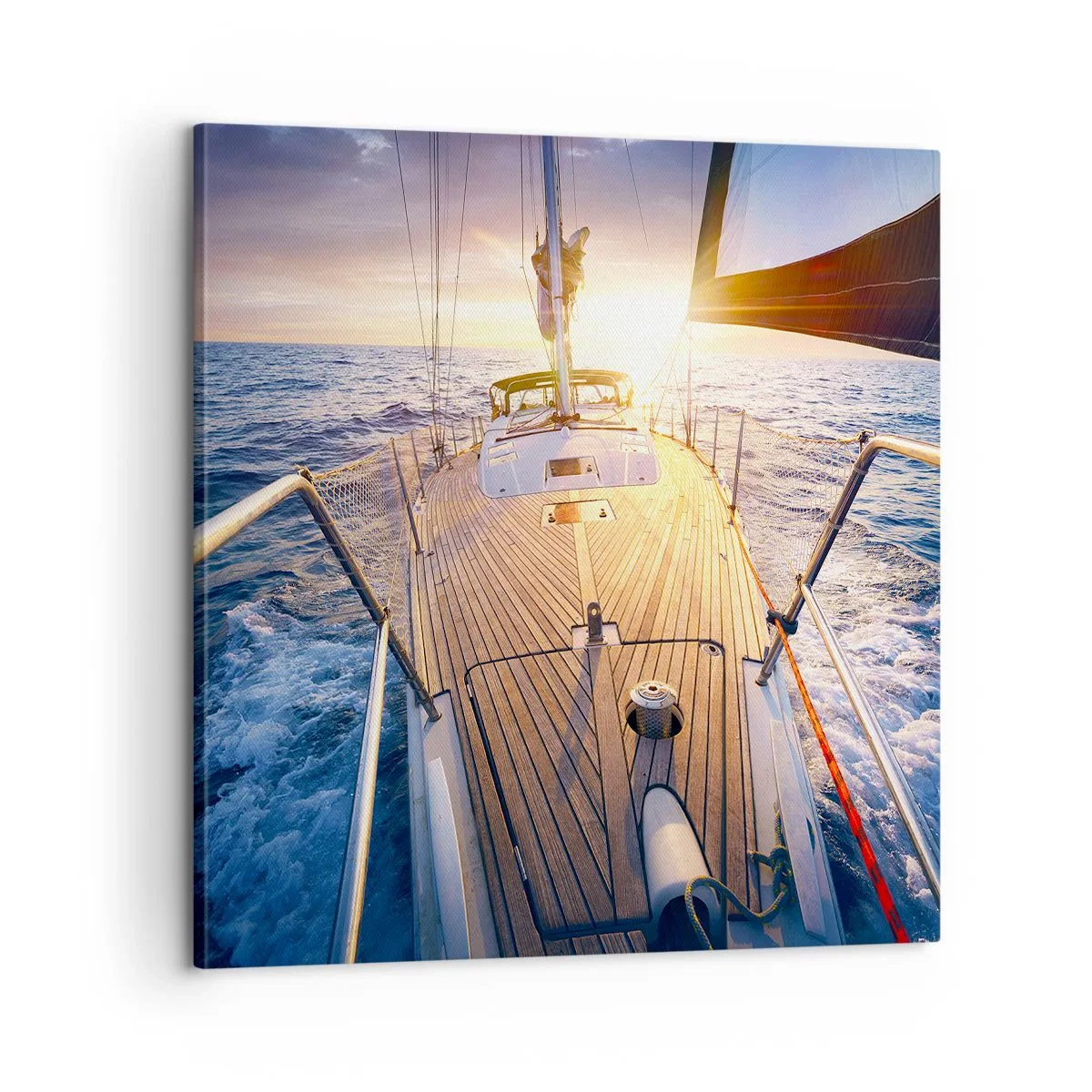 Vászonkép - Futás a hullámokon - 60x60 cm