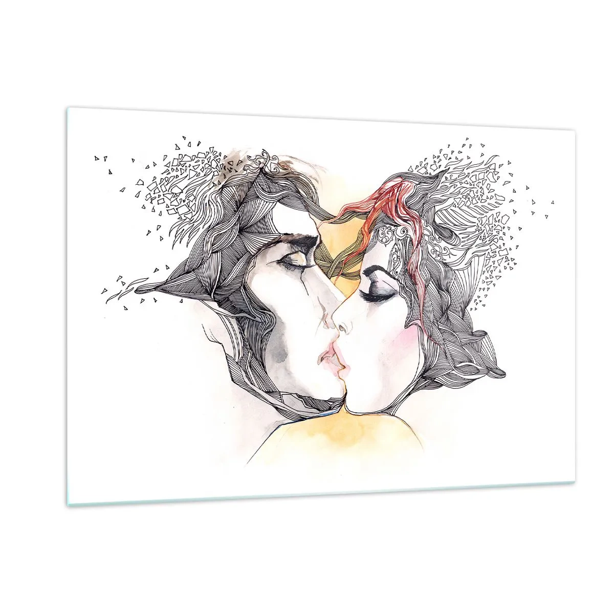 Üveg kép - A világ nem létezik - 120x80 cm