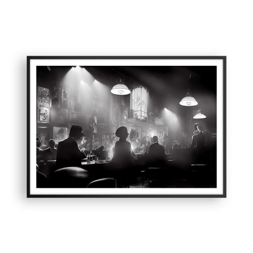 Poszter fehér keretben - Jazzes hangulatban - 100x70 cm