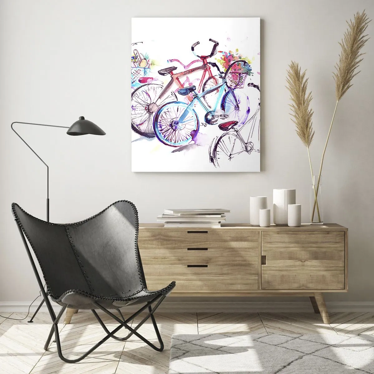Üveg kép - Az Antymoto klub gyűlése - 50x70 cm