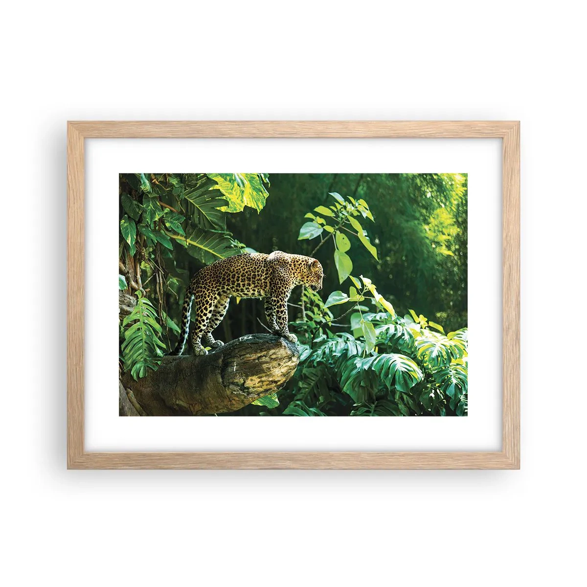 Poszter világos tölgy keretben - A vadászatra? - 40x30 cm