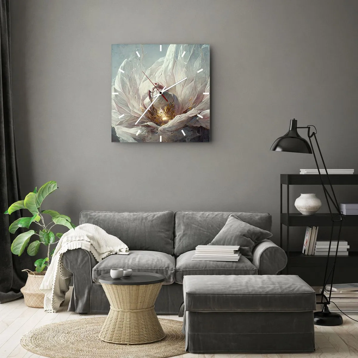Falióra, Óra - Száz év alatt egyszer virágzik - 40x40 cm