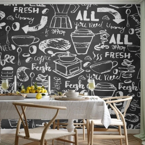 Fotótapéta Premium Canvas - All you need is… - Gasztronómia, Falfestmény, Falfirkálás - 300x210 cm