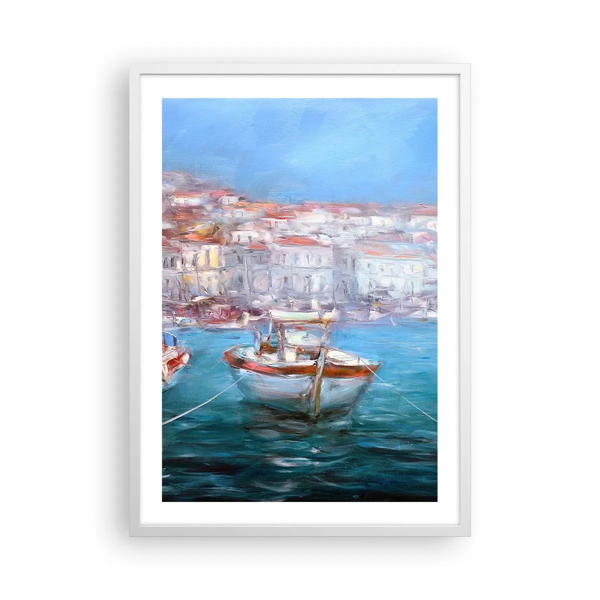 Poszter fekete keretben - Olasz öböl - 50x70 cm