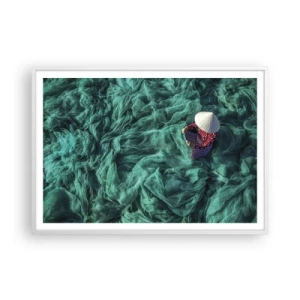 Poszter fekete keretben - A hálók tengerében - 100x70 cm