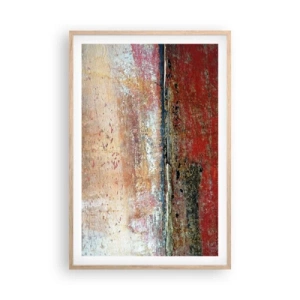Poszter világos tölgy keretben - Talán a tenger - 61x91 cm