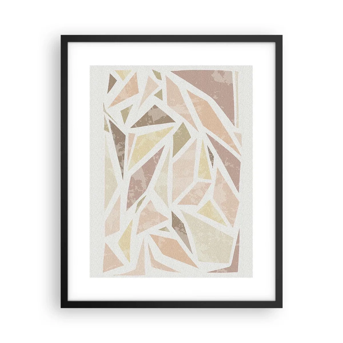 Poszter fehér keretben - Üvegfestmény kompozíció - 40x50 cm