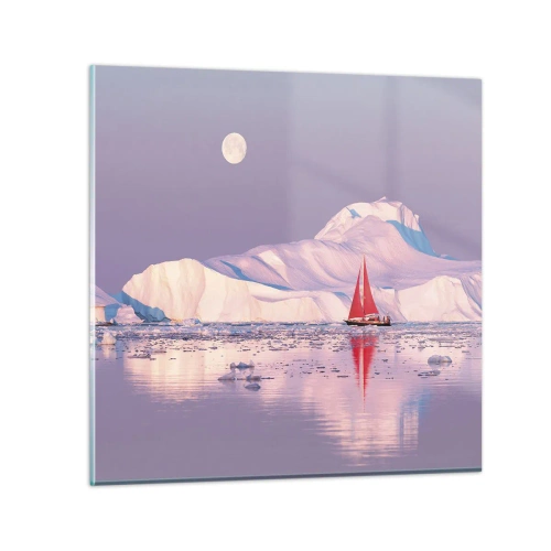 Üveg kép - A vitorla melege, a jég hidege - 70x70 cm