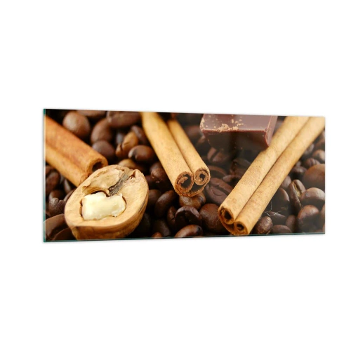 Üveg kép - Aromák koncertje - 100x40 cm