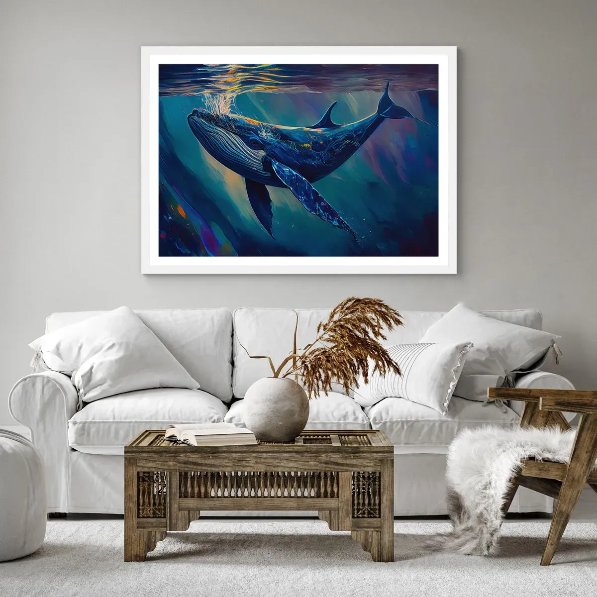 Poszter fekete keretben - Üdvözöllek a világomban - 100x70 cm