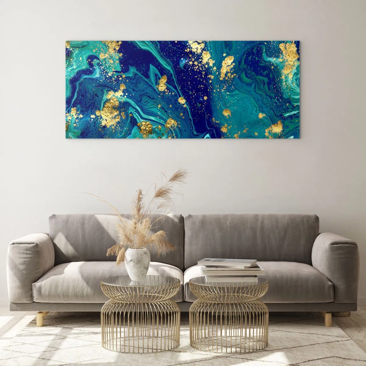 Üveg kép - Nap pelyhek  - 120x50 cm