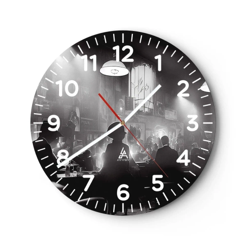 Falióra, Óra - Jazzes hangulatban - 30x30 cm