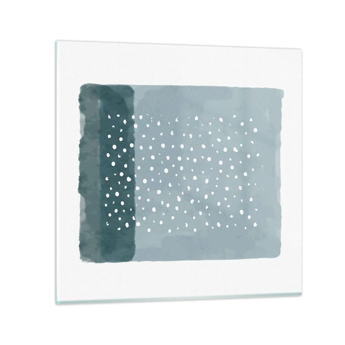 Üveg kép - Kéken nőtt - 30x30 cm