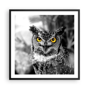 Poszter fehér keretben - Semmi sem fog elbújni - 60x60 cm