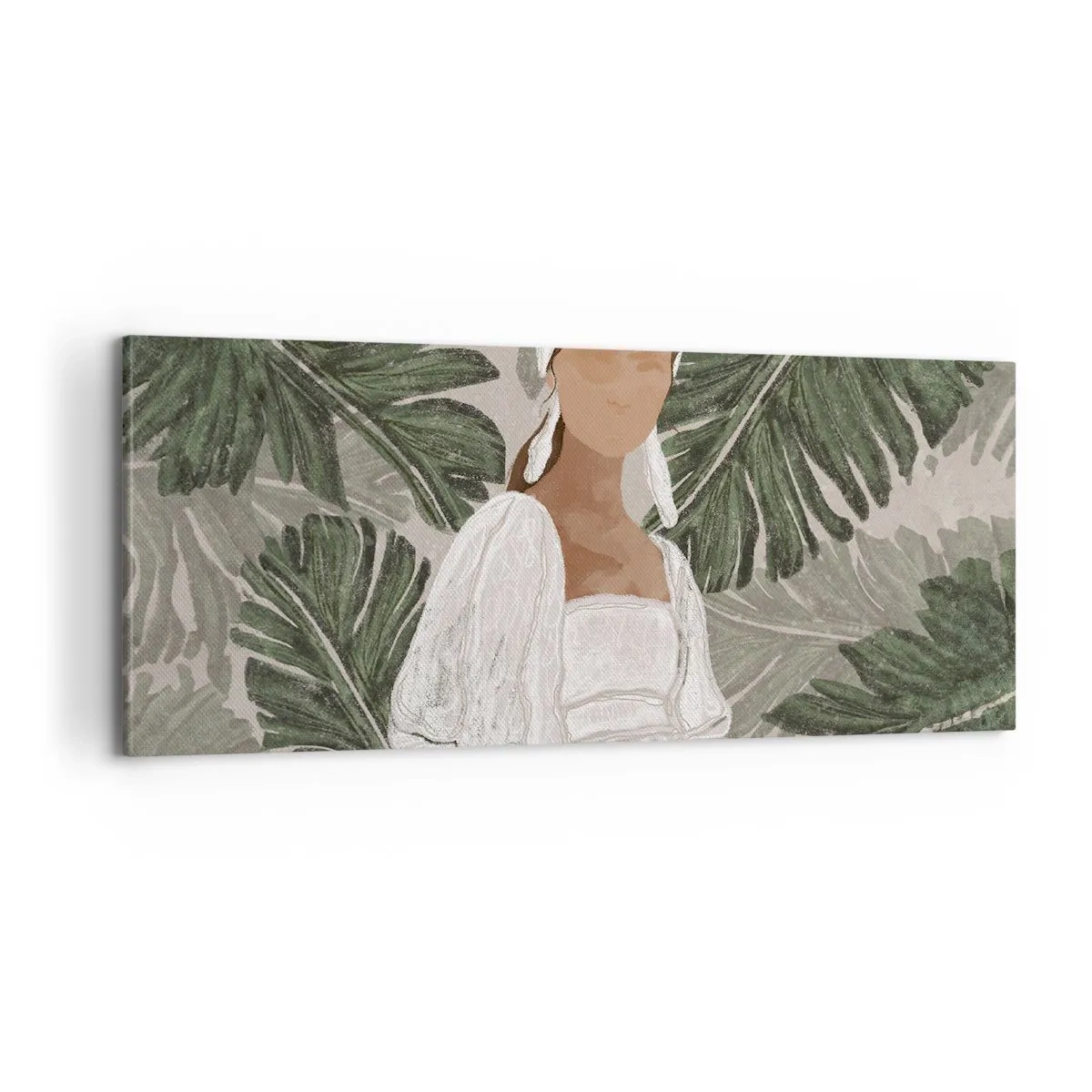 Vászonkép - Egzotikus portré - 100x40 cm