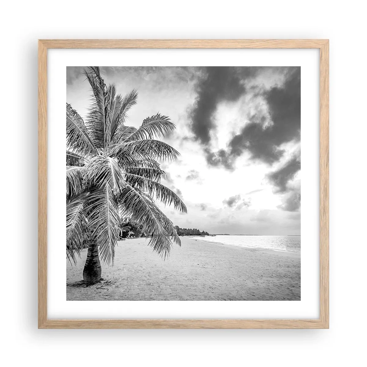 Poszter világos tölgy keretben - Amikor a magányra vágysz... - 50x50 cm