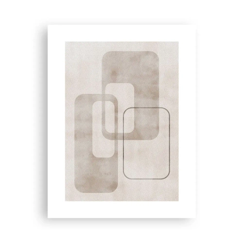 Poszter - Geometrikus fúga - 30x40 cm