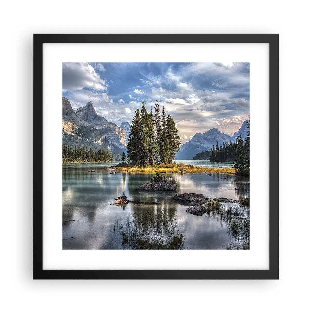 Poszter fehér keretben - A nagy és tiszta víz mellett... - 40x40 cm