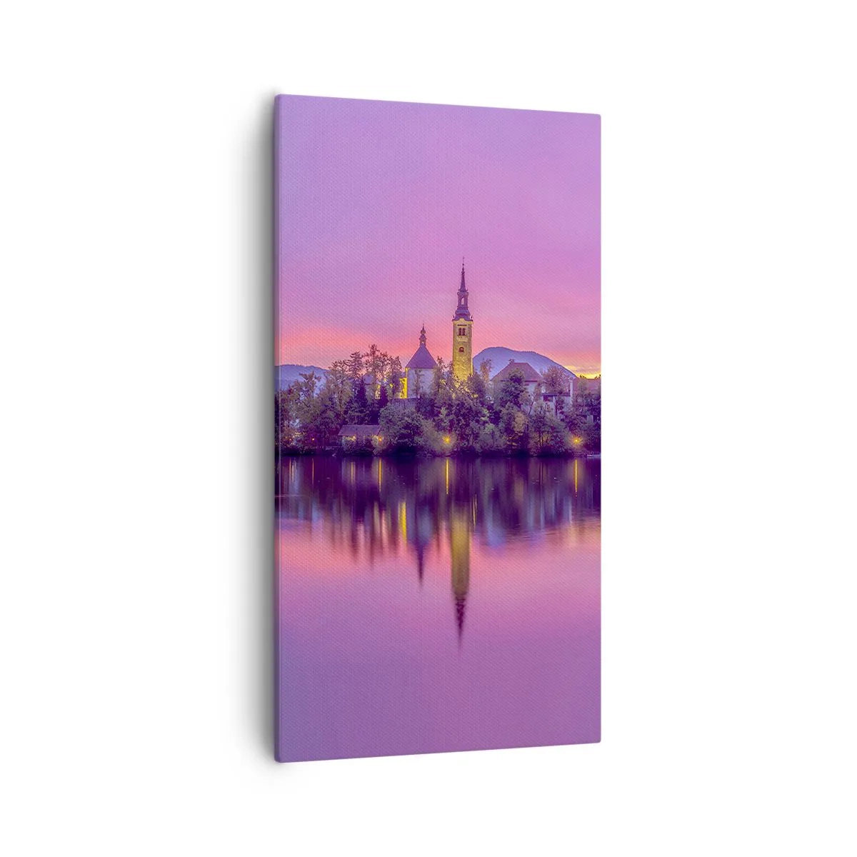 Vászonkép - Mesebeli sziget alkonyatkor - 55x100 cm