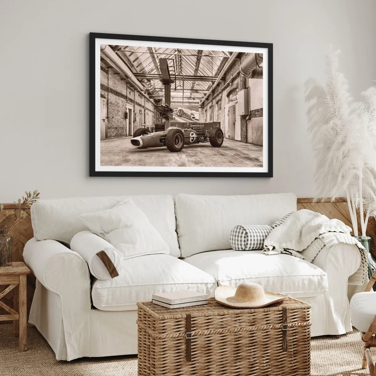 Poszter fehér keretben - A győztes pihenője - 100x70 cm