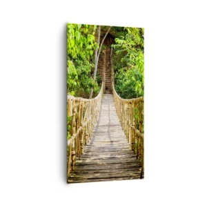 Vászonkép - Zöldben ragadva - 65x120 cm