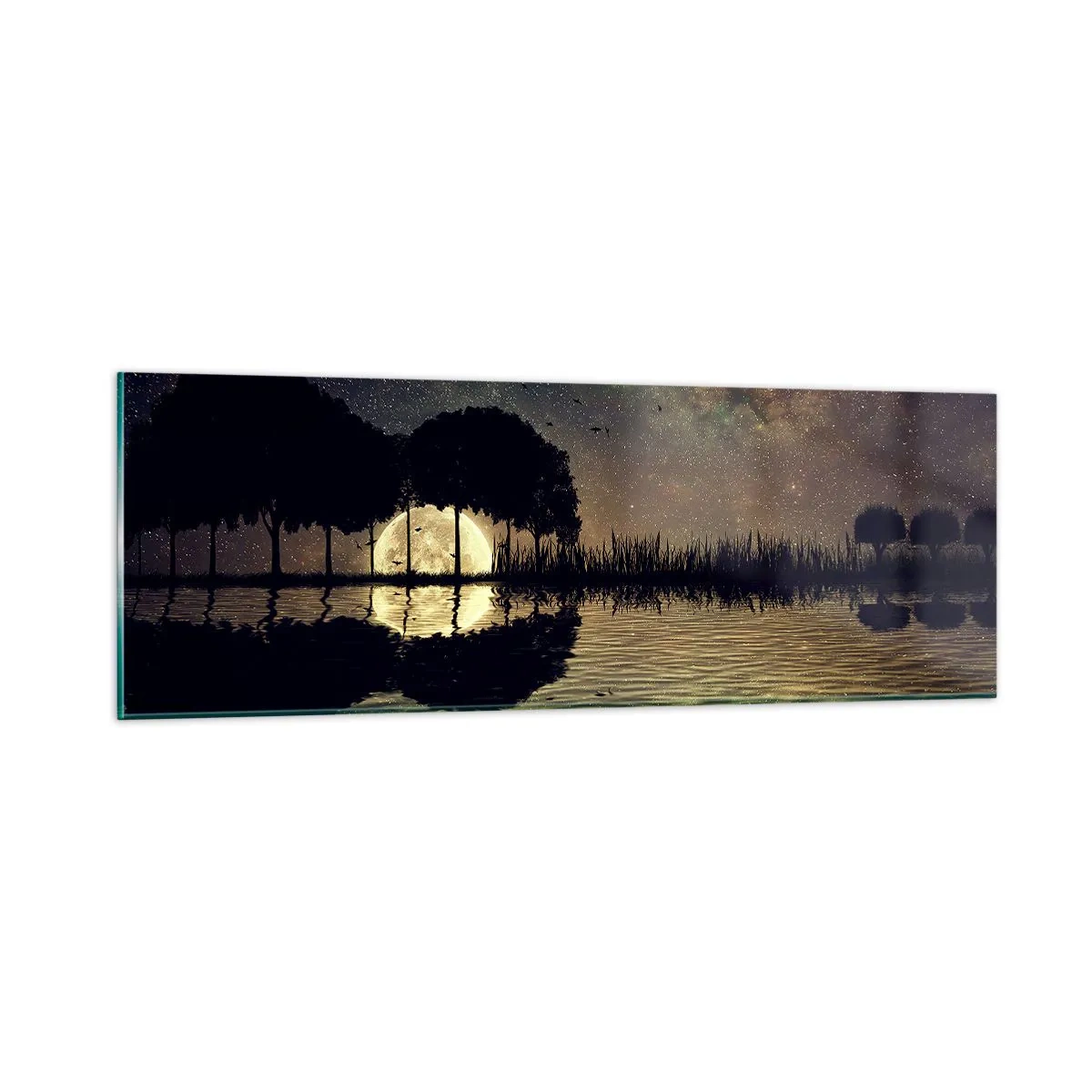 Üveg kép - Éjszaka a világ végén - 90x30 cm
