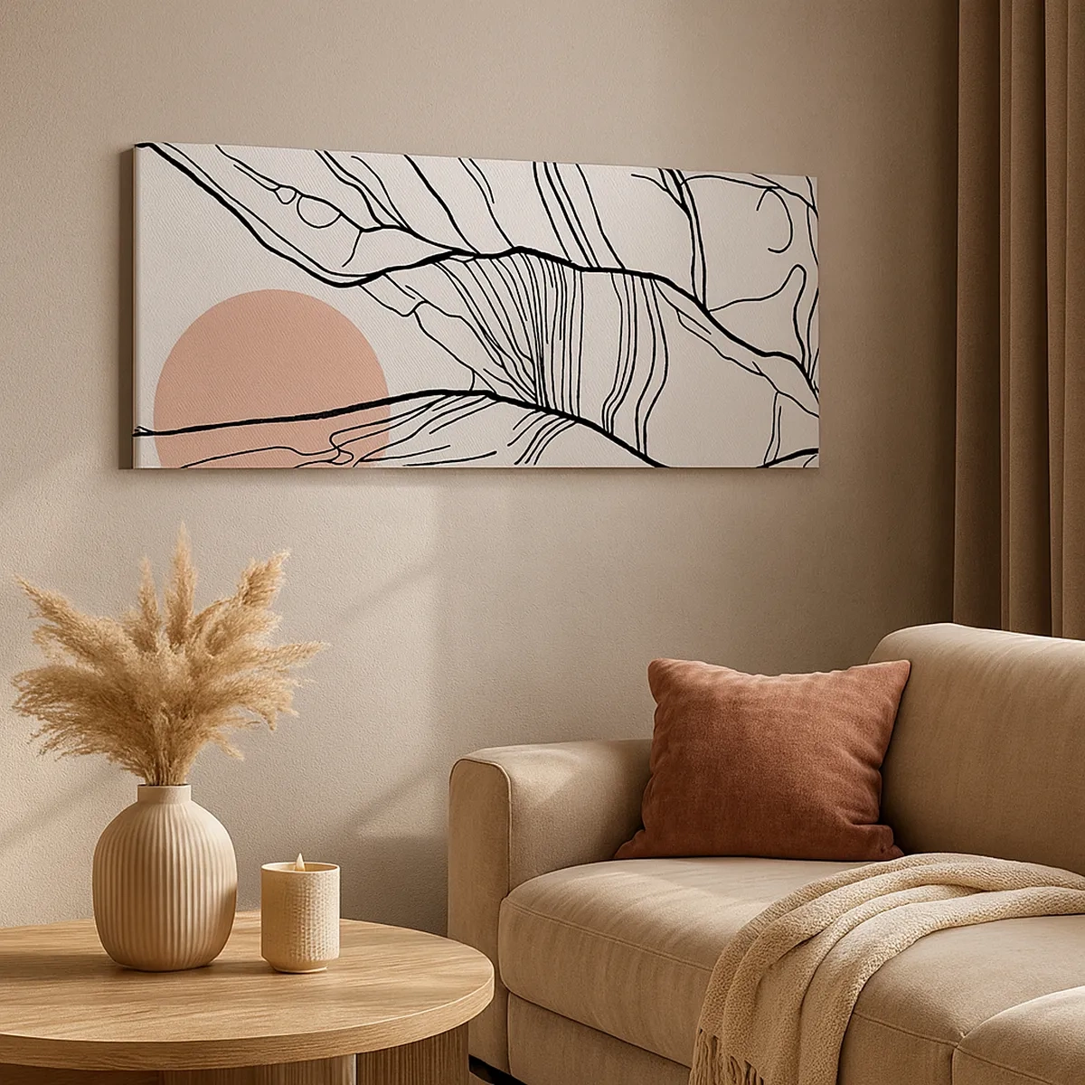 Vászonkép - Gallyak hálójában - 30x30 cm