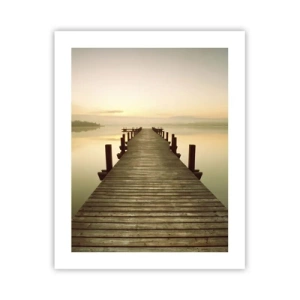 Poszter - Hajnal előtt, hajnal, fény - 40x50 cm